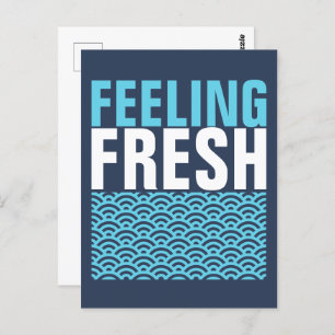 Cartão Postal Sentir-se fresco