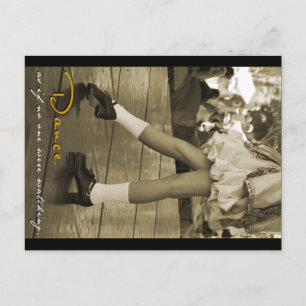 Cartão Postal Sepia Dance Como Se Ninguém Estivesse Assistindo 