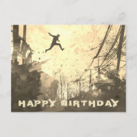 Sepia moderno urbano do curso de obstáculo de