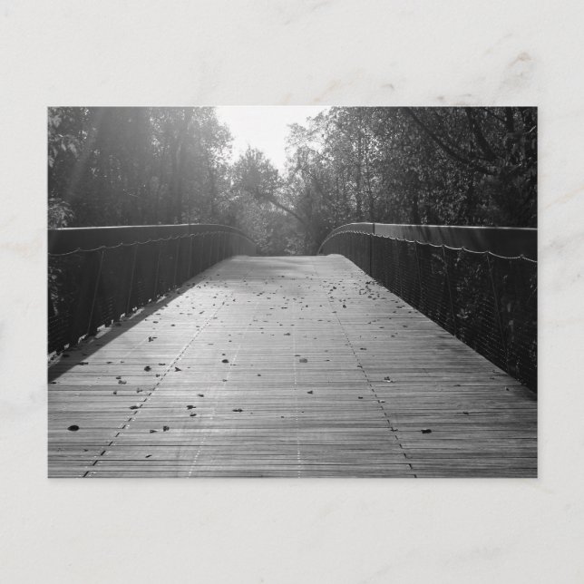 Cartão Postal Sequela Center da ponte - preto e branco (Frente)