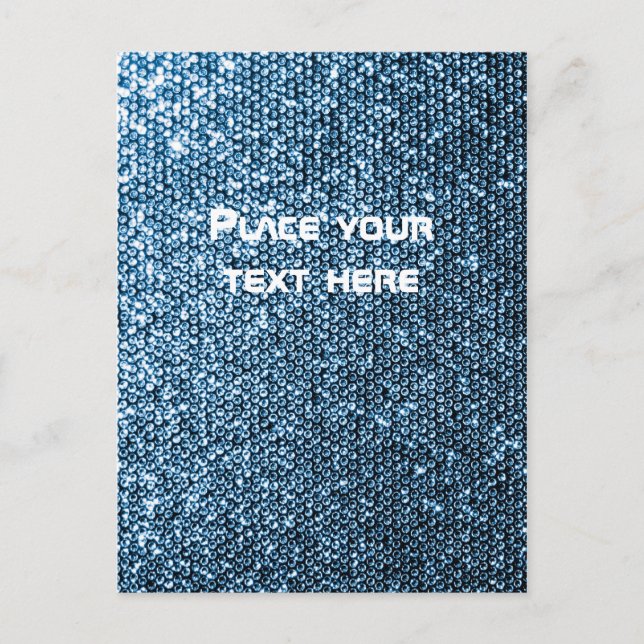 Cartão Postal Sequências prateadas (Frente)