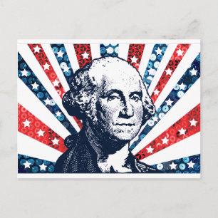 Cartão Postal sequin george washington