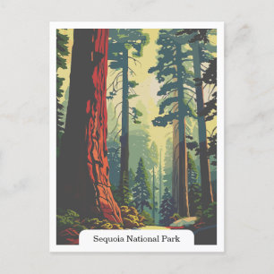 Cartão Postal Sequoia National Park, Califórnia EUA