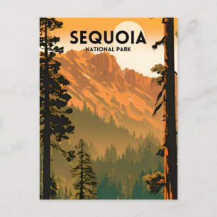 Cartão Postal Sequoia National Park Vintage
