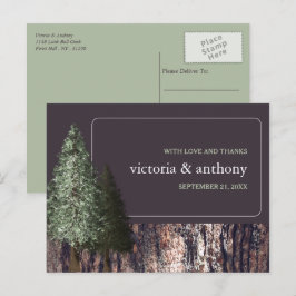 Cartão Postal Sequoias e Latidos, Casamento Russo Obrigado