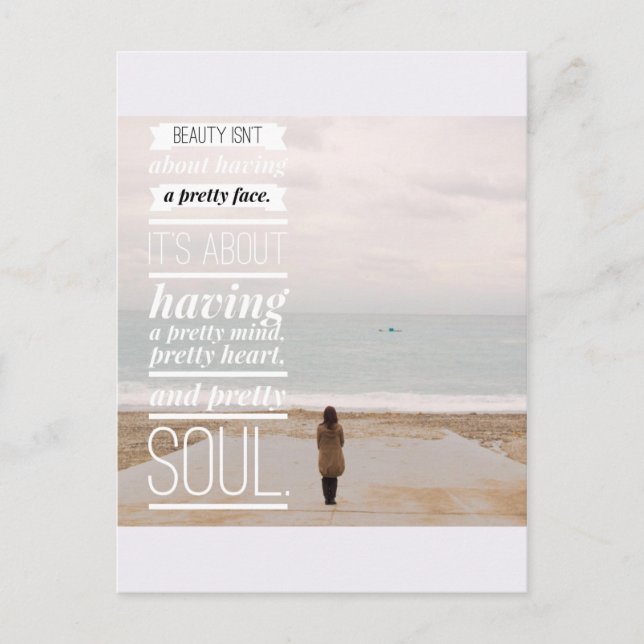 Cartão Postal Ser Bonito (Frente)