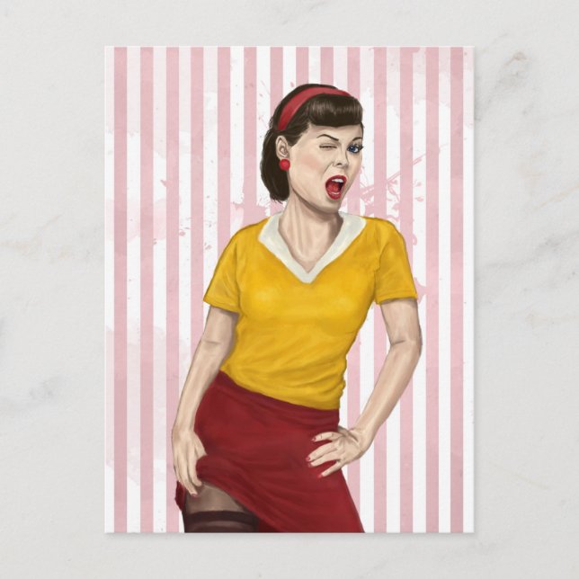 Cartão Postal ser meu amante (Frente)