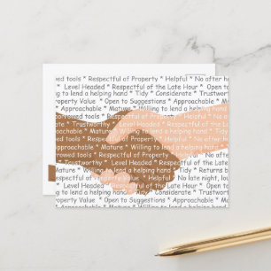 Cartão Postal Ser um bom vizinho