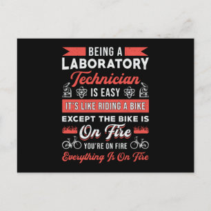 Cartão Postal Ser uma técnica de laboratório no Laboratório de C