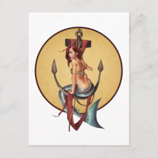 Cartão Postal Sereia Antiga