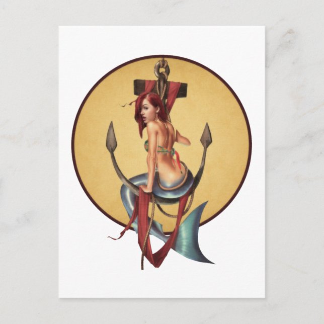 Cartão Postal Sereia Antiga (Frente)