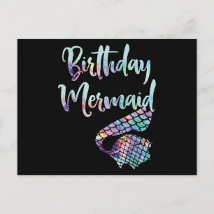 Cartão Postal Sereia de Aniversário