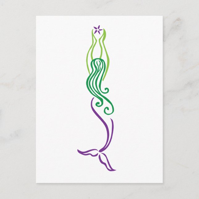 Cartão Postal Sereia de Starfish (Frente)