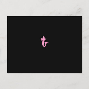 Cartão Postal Sereia Oceano Glow_Pink
