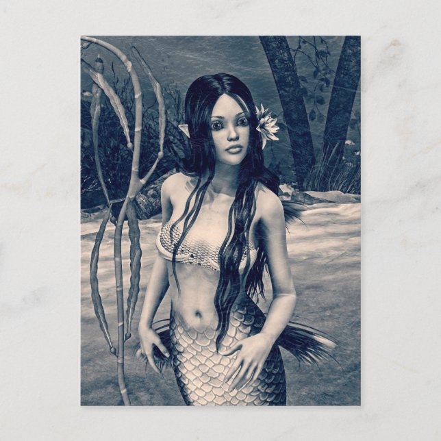 Cartão Postal Sereia retrorreflectora (Frente)