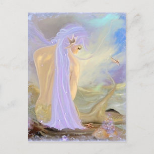 Cartão Postal Sereia Roxa