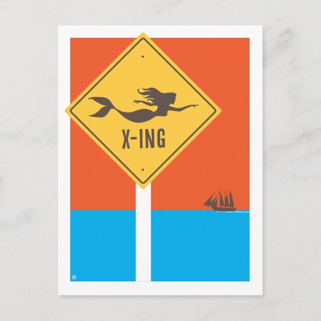 Cartão Postal Sereia X-ing (Frente)