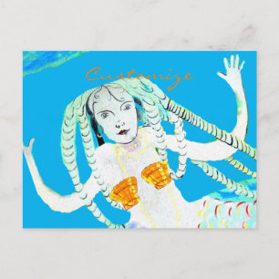 Cartão Postal Sereias com Dreadlocks Thunder_Cove