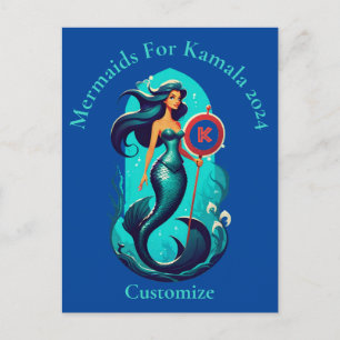 Cartão Postal Sereias Para Kamala 2024 Thunder_Cove