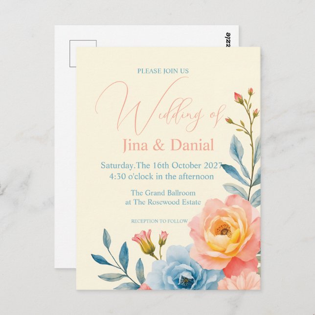 Cartão Postal Serenata no Jardim (Frente/Verso)