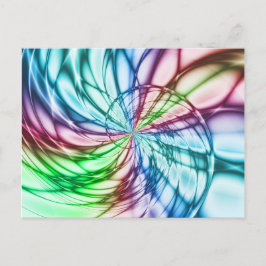 Cartão Postal Serendipidade | Arte Fractal Multicolor