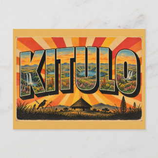 Cartão Postal Serengeti de Flores Silvestres Kitulo Arte de Viag