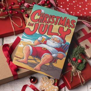 Cartão Postal Serenidade à Beira-Mar do Papai Noel