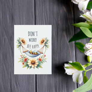 Cartão Postal Serenidade em Bloom - Bee & Daisy Harmony