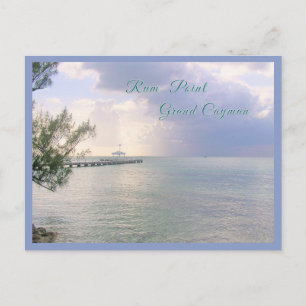 Cartão Postal "Serenidade Em Rum Point Pier, Grande Cayman"