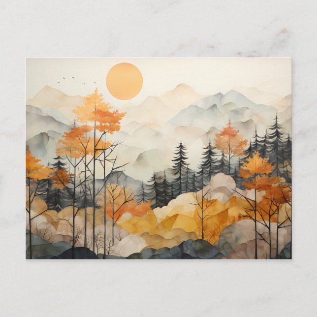 Cartão Postal Serenidade Gilded (Frente)