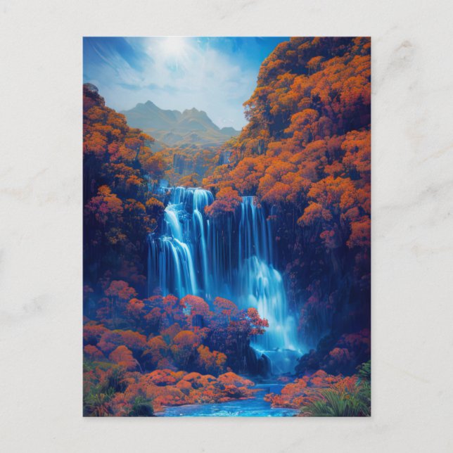 Cartão Postal Serenidade nas Sombras do Azure (Frente)