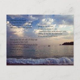 Cartão Postal Serenity Prayer