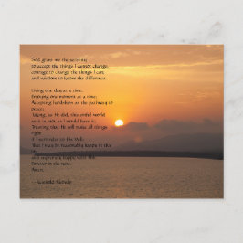 Cartão Postal Serenity Prayer