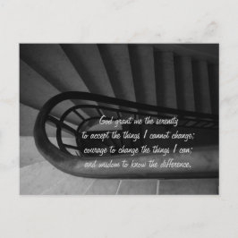 Cartão Postal Serenity Prayer