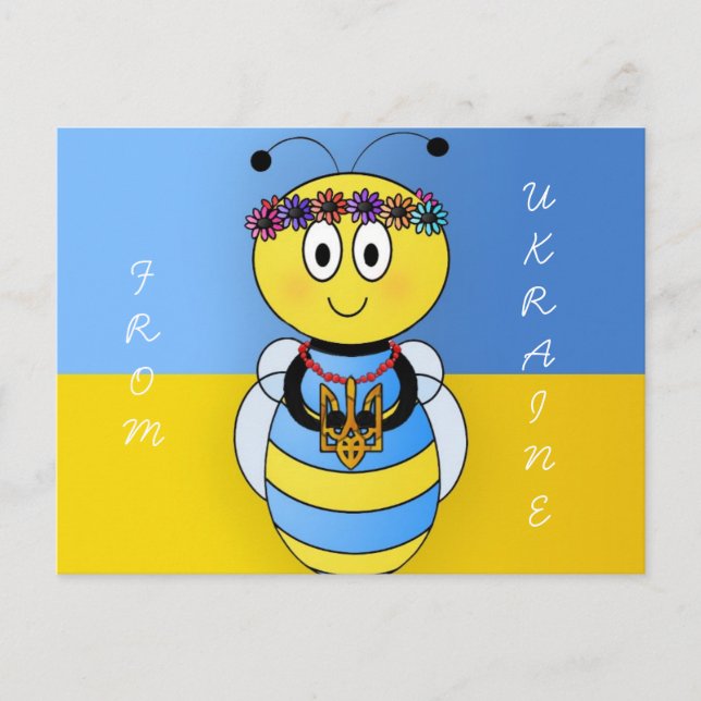 Cartão Postal Série Bee Ucraniana (Frente)