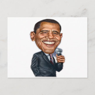 Cartão Postal Série Caricatura de Barack Obama