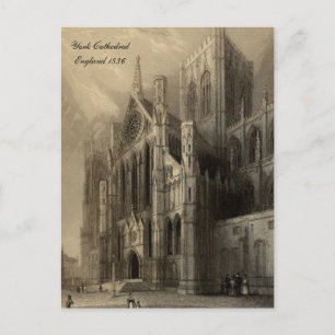 Cartão Postal Série Cathedrals of England: York 1836