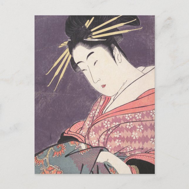 Cartão Postal Série Comparando os Gráficos das Beleza Cortesan (Frente)