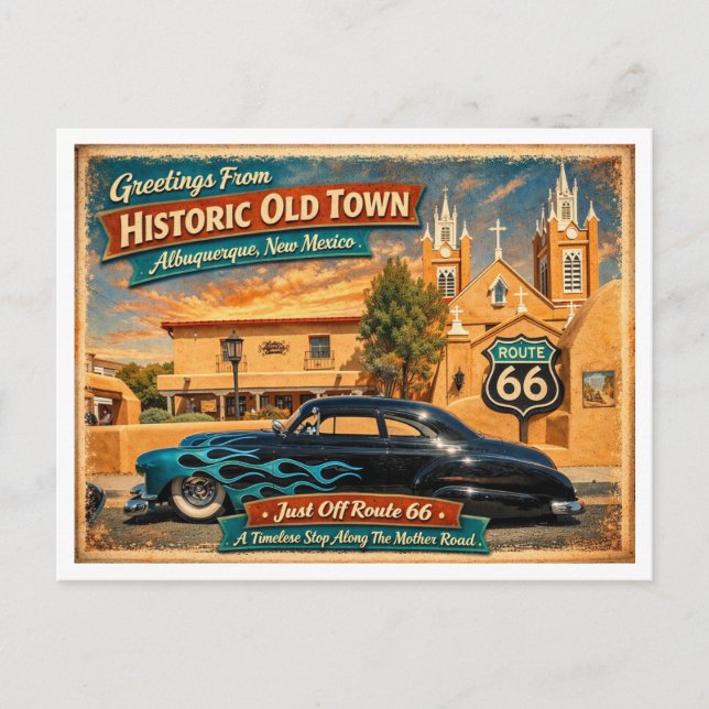 Cartão Postal Série do Centenário da Rota 66 (5 de 6) (Frente)