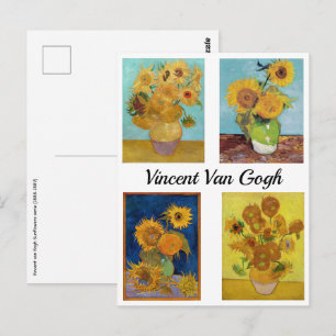 Cartão Postal Série Girassóis de Vincent Van Gogh
