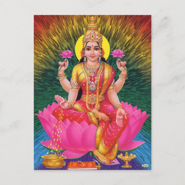 Cartão Postal Série Hindu Deity (Frente)