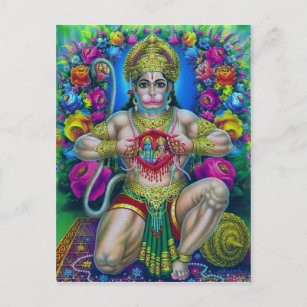 Cartão Postal Série Hindu Deity
