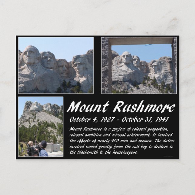 Cartão Postal Série Monte Rushmore nº 2 (Frente)