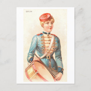 Cartão Postal Série Mulheres Fortes #35: Bateria Vintage