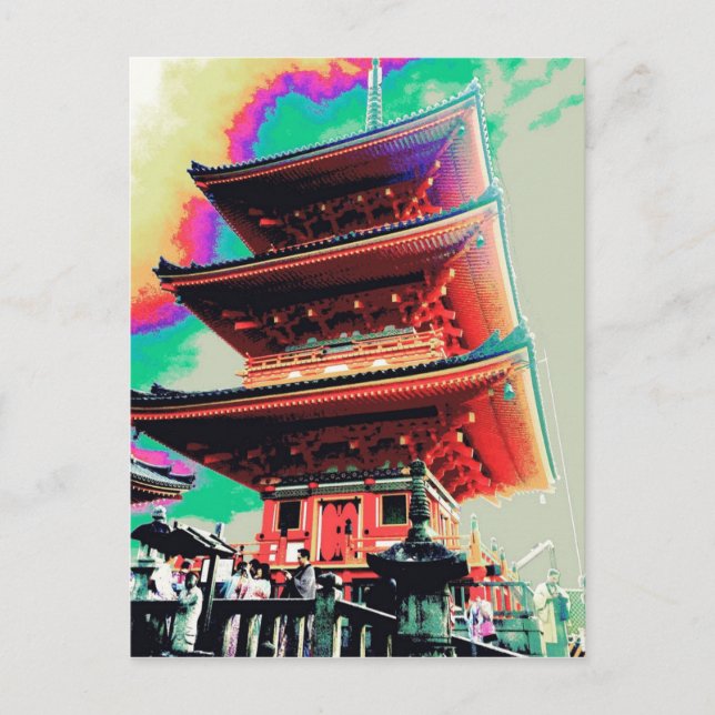 Cartão Postal Série Pagoda Japão (Frente)
