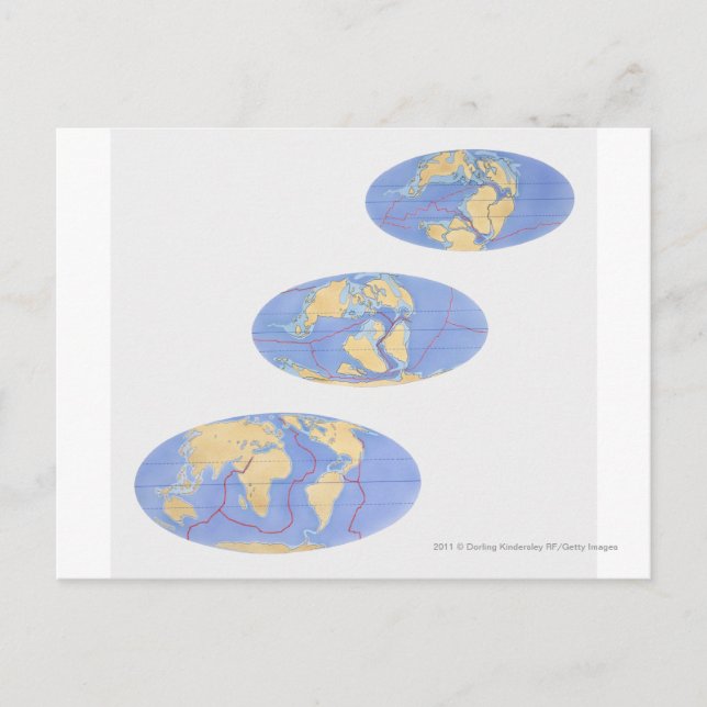 Cartão Postal Series of Illustrations of Earth (Frente)
