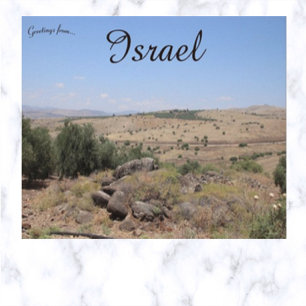 Cartão Postal Sermão no Monte Mar Próximo da Galileia