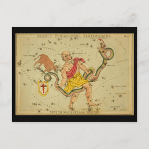 Cartão Postal Serpens, Taurus Poniatowski, Serpentarius, etc.