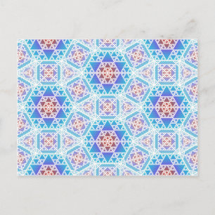 Cartão Postal Serpienski Clockwork Lg Any Color Postcard