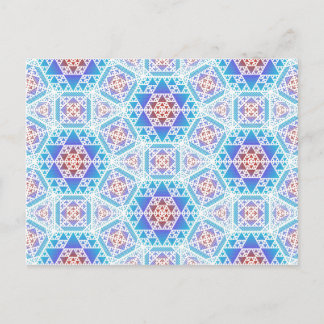 Cartão Postal Serpienski Clockwork Lg Any Color Postcard